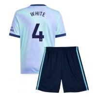 Echipament fotbal Arsenal Ben White #4 Tricou Treilea 2024-25 pentru copii maneca scurta (+ Pantaloni scurti)